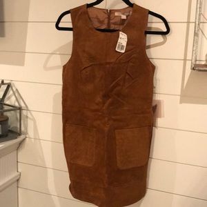 Forever 21 real suede leather Camel Dress - Small